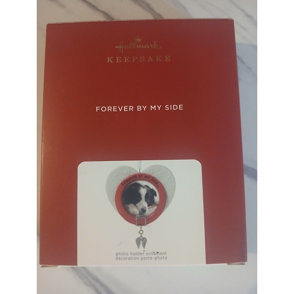 Porcelain Picture Frame Pet Memorial 2021 Hallmark Ornament  Forever By My Side